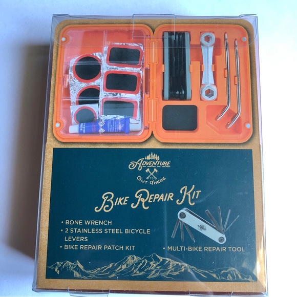 NEW BICYCLE CLUB Bike Repair Kit with Orange Case - Picture 4 of 16